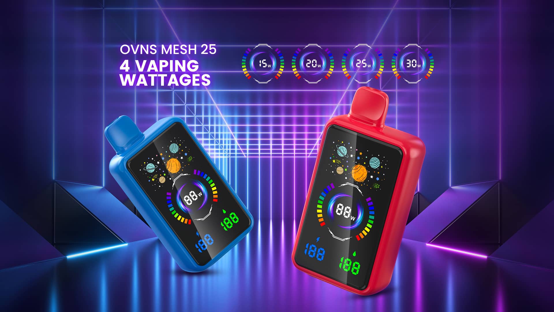 Biger Smart Screen Ovns Mesh25 30000 Inhalaciones Vape Desechable